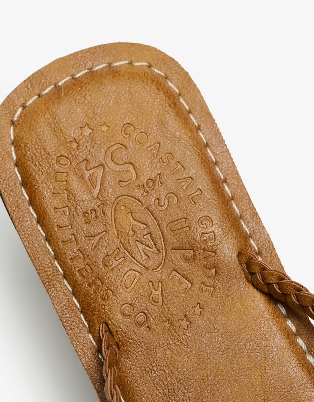 Superdry - Faux Leather Braided Flip Flop