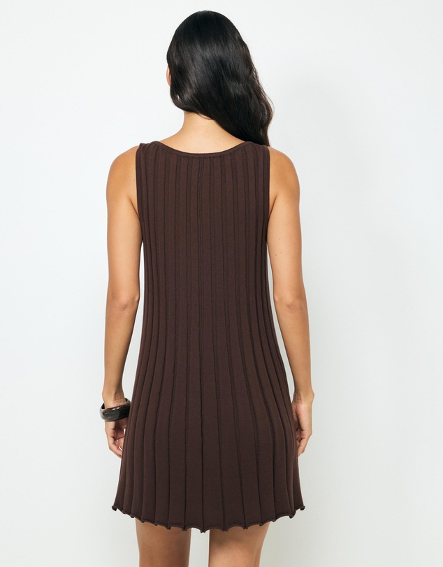 AERE - Zia Rib Knit Mini Dress
