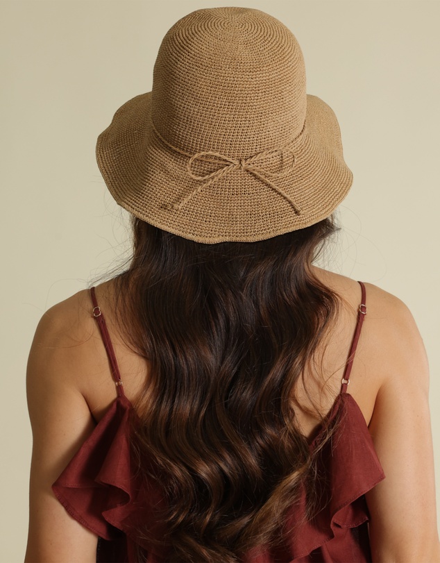Morgan & Taylor - Kaira Bucket Hat in Tan Brown