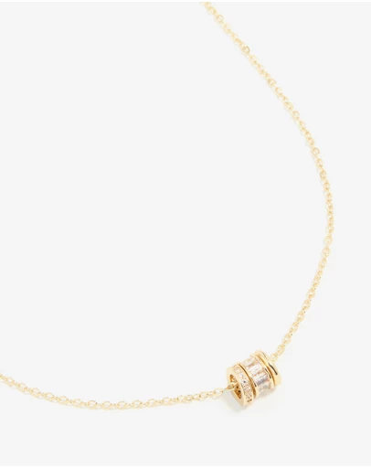 Lovisa - Gold Plated Brass Cubic Zirconia Rondell Necklace