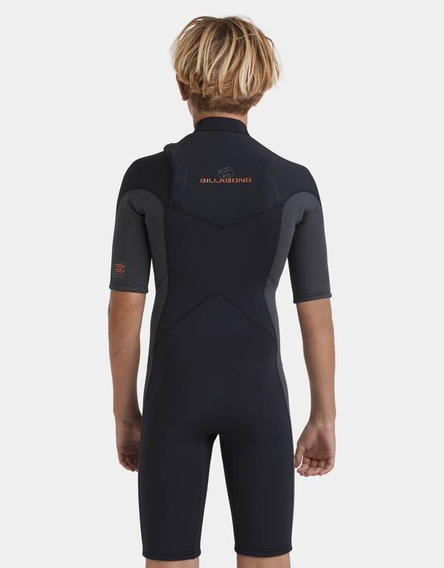 Billabong - Boys 8 to 16 2/2mm Absolute Natural Chest Zip GBS Springsuit
