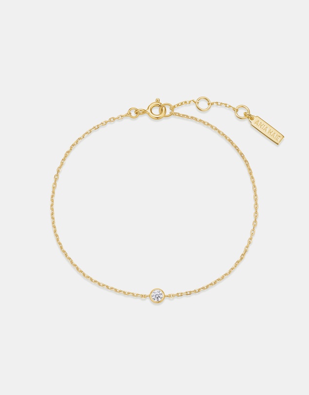 Ania Haie - Gold Sparkle Bezel Bracelet