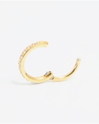 Lovisa - Gold Plated Surgical Steel Cubic Zirconia Micro Clicker