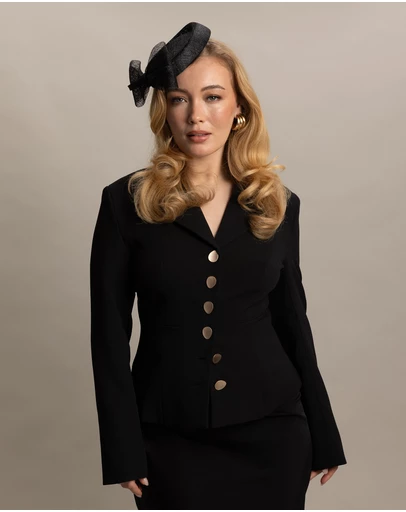 Morgan & Taylor - Juliet Fascinator in Black