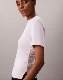 Calvin Klein Jeans - Script Logo Graphic Gathered T-Shirt
