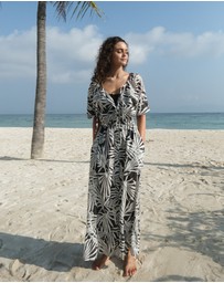 Nip Tuck Swim - Black Butia Morning Bay Dress