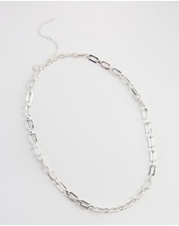 Lovisa - Silver Rectangle Link Necklace
