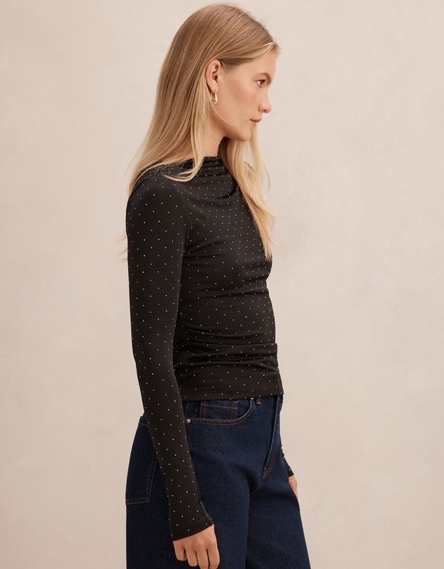 Forever New - Delaney Embellished Long Sleeves Top