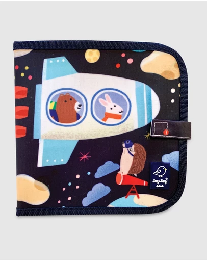 Jaq Jaq - Jaq Jaq Bird -  Doodle It & Go Erasable Book - Jaq Jaq Bird & Friends - Spaceships