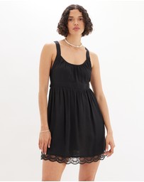Amelius - Adrielle Lace Detail Mini Dress