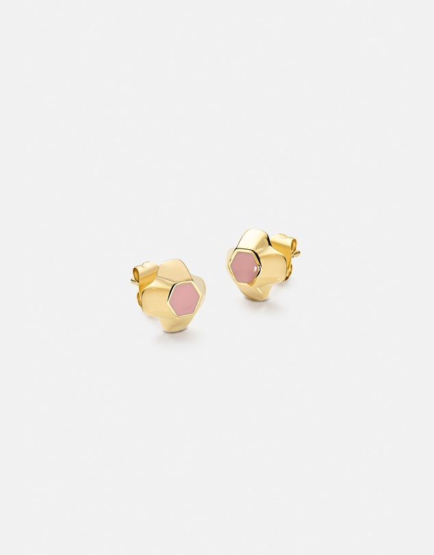 Daniel Wellington - North Star Earrings Small Apricot Enamel