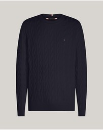 Tommy Hilfiger - Classics Cable Knit Crew Neck Jumper
