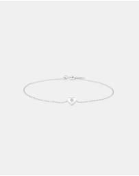 Michael Hill - Mini Heart Bracelet with .004TW of Diamonds in Silver