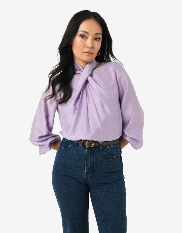 Forcast - Bellini Twist Neck Blouse