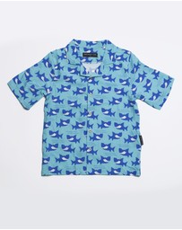 Vacancy Co - Smiley Shark Dress Shirt - Youth
