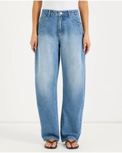 Calli - Blake Mid Rise Slim Barrel Leg Jeans