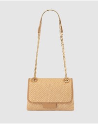 Olga Berg - Alexa Woven Shoulder Bag