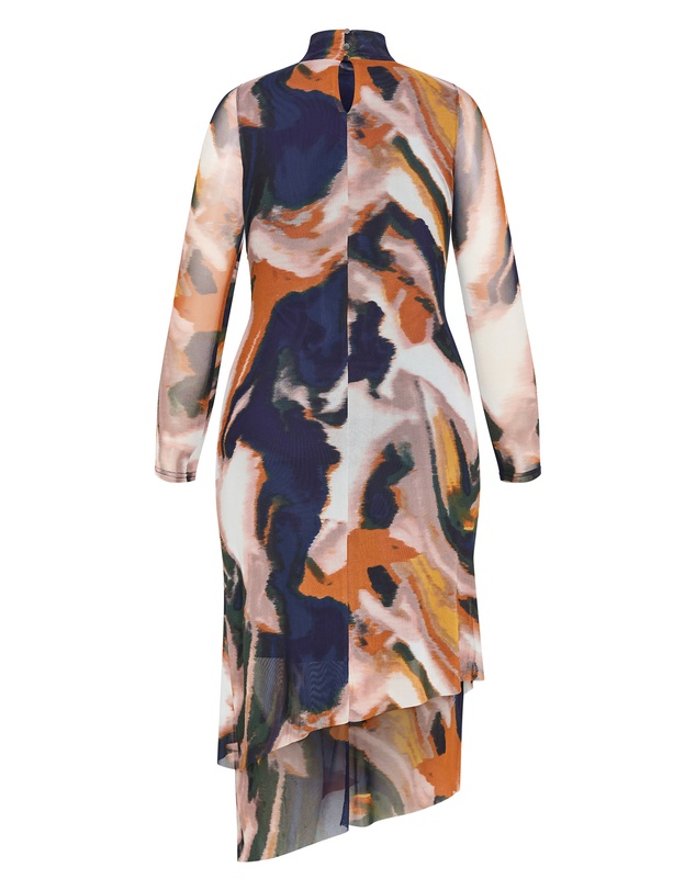 City Chic - Zia Print Ruched Dress