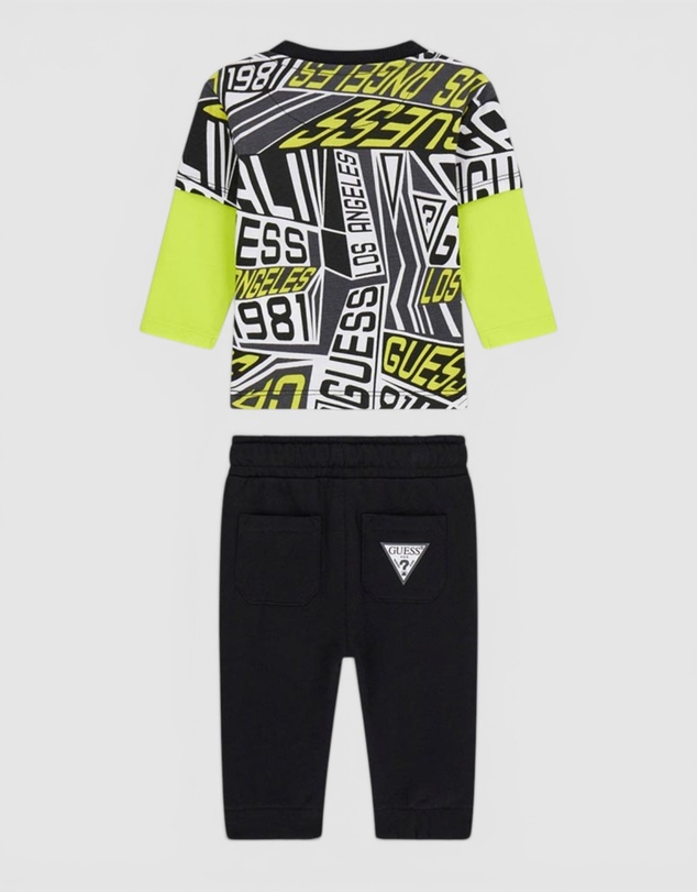 GUESS - Long Sleeve T-Shirt and Active Pants Set
