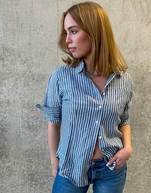 CAMIXA - Rina Striped Linen Shirt