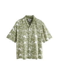 NEXT - Western Style Printed Short Sleeve Shirt With Cuban Collar