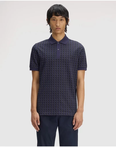 Fred Perry - Slanted Geometric Print Fred Perry Shirt