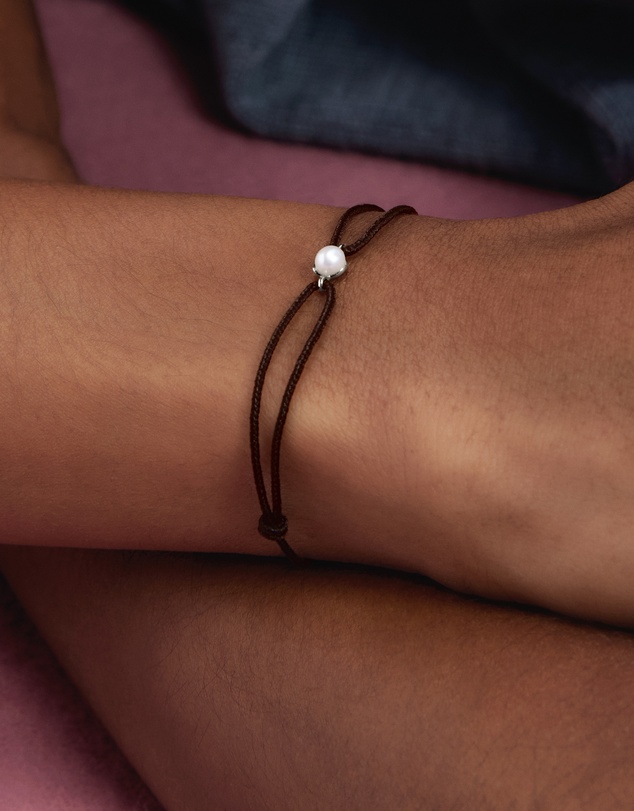 PDPAOLA - Pearl Orion Cord Silver Bracelet