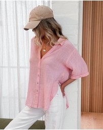 Esther & Co - Fraise Top - Pink