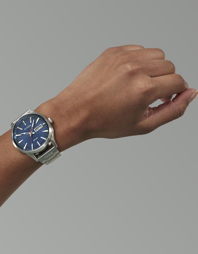 Nixon - Sentry Solar Stainless Steel
