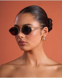 Azzurielle - Simona Gold Frame Sunglasses