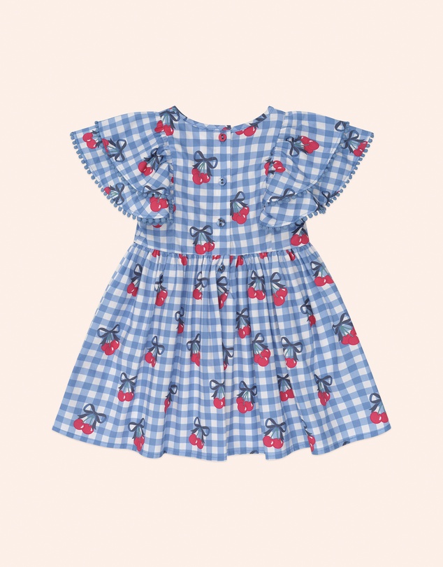 Huxbaby - Cherry Gingham Frill Dress - Babies-Kids