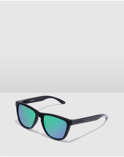 Hawkers Co - HAWKERS Polarized Carbon Black Green One Raw Sunglasses for Men and Women UV400