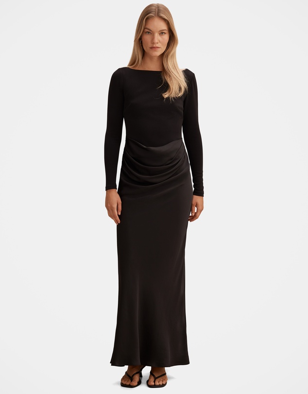 Forever New - Briella Boat Neck Drape Maxi Dress