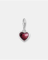 THOMAS SABO - Charm Pendant Red Stone in Heart-Shape