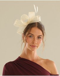Morgan & Taylor - Nyla Fascinator in Beige