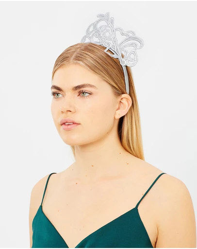 Max Alexander - Australian-Made Lace Crown Fascinator