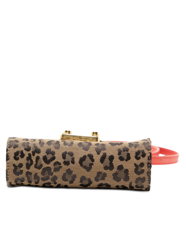 Pre-Loved by Azura Reborn - Pre-Loved Mini Leopard Print Canvas Flap Crossbody