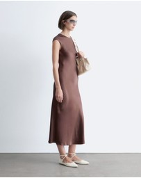 & Other Stories - Fitted Satin Maxi Dress