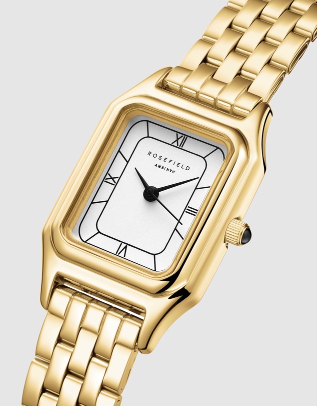 Rosefield - Ivy White Gold-Tone Bracelet Watch