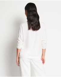 JH Lounge - JHL LS Luxe T (Luxe Cotton Cashmere) Snow