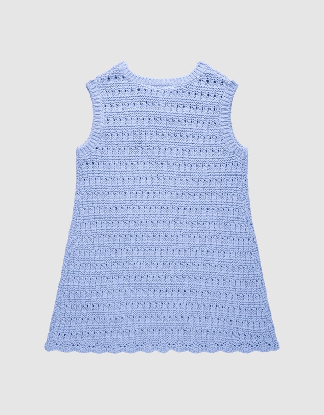 Kynd Baby - Crochet Dress in Blue