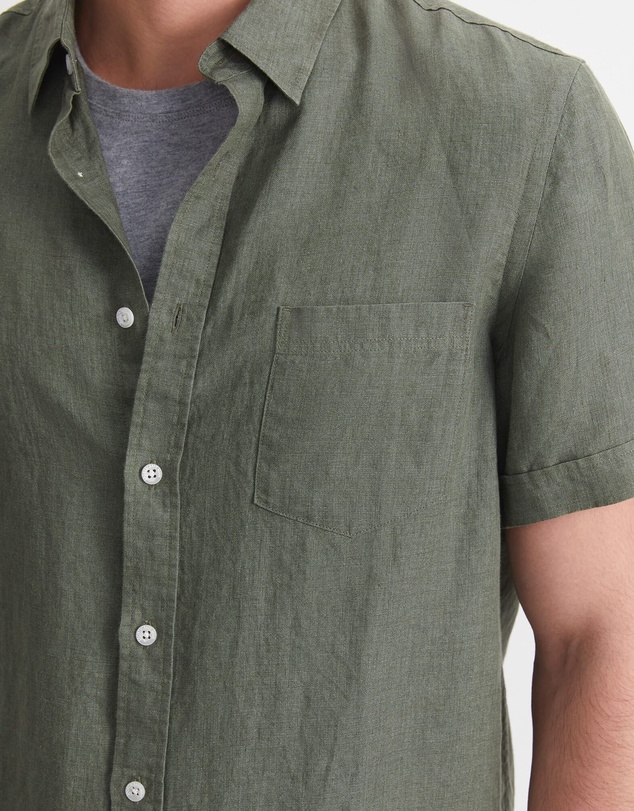 Sportscraft - Short Sleeve Delave Linen Shirt