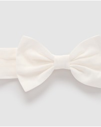 Purebaby - Bow Headband - Babies-Kids