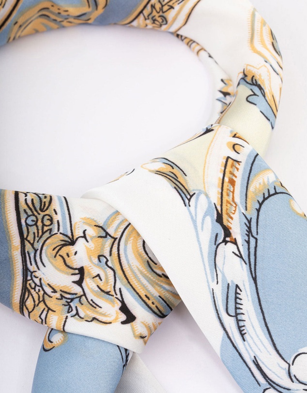 Lovisa - Blue Fabric Regal Printed Scarf