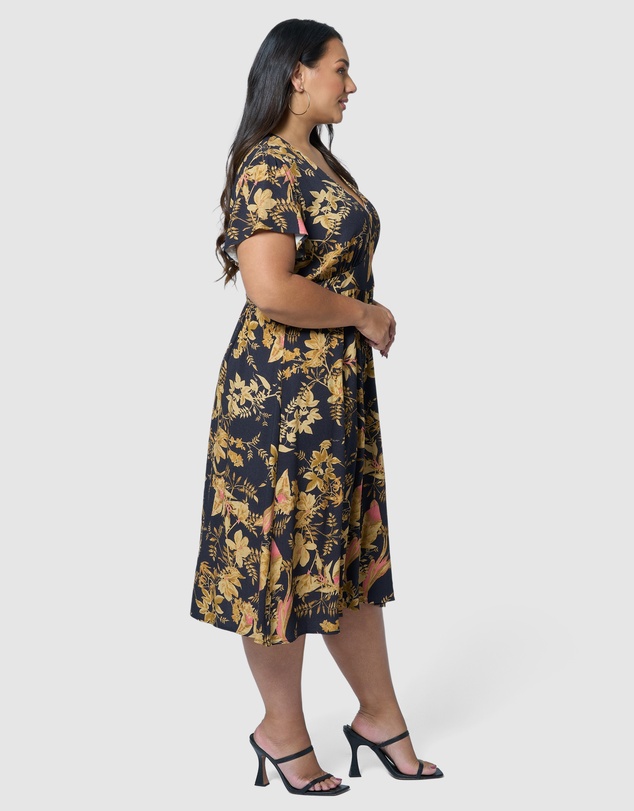 Sunday In The City - Night Riot Midi Dress