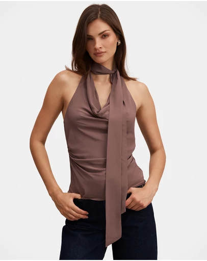 Forever New - Bindi Scarf Cowl Neck Top