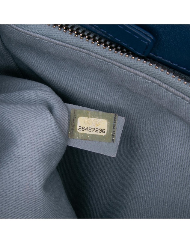 Pre-Loved by Azura Reborn - Pre-Loved Medium Calfskin Coco Chevron Envelope Flap