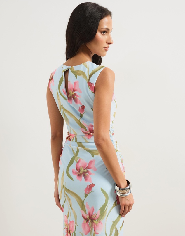 Atmos&Here - Priya Sleeveless Mesh Maxi Dress