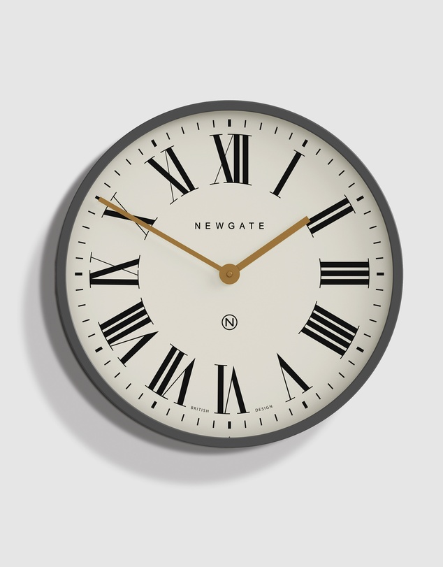 Newgate - Newgate Mr Butler Wall Clock Moonstone Grey