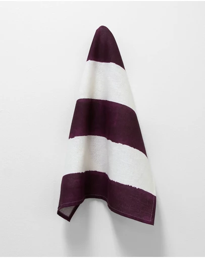 Aura Home - Riviera Stripe Cotton Linen Napkins - Set of 4